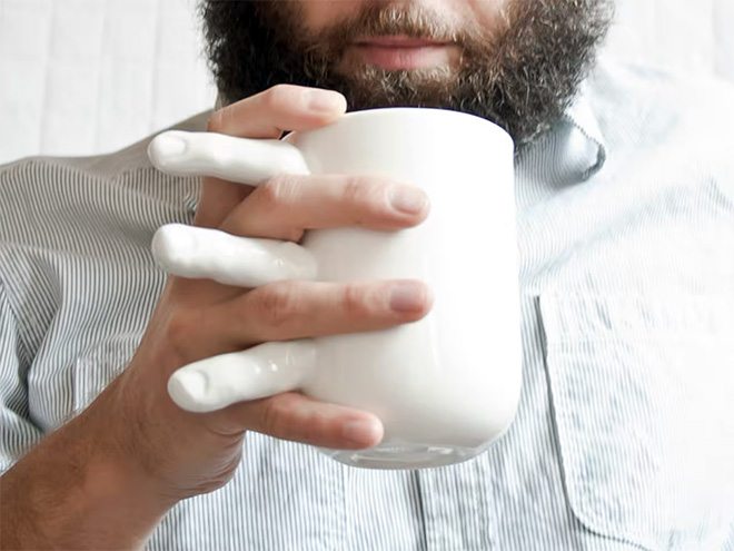 This mug hold your hand.