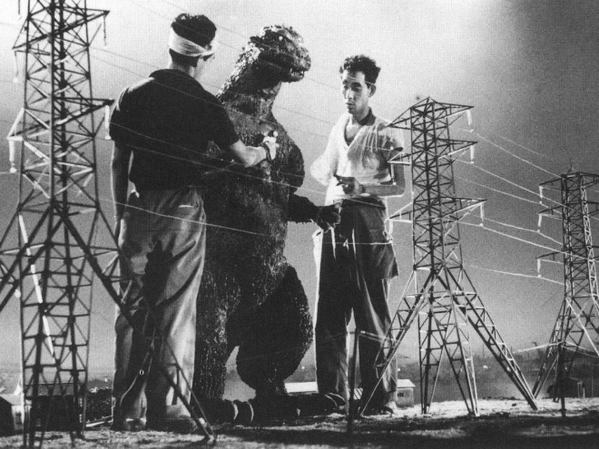 Godzilla: behind the scenes.