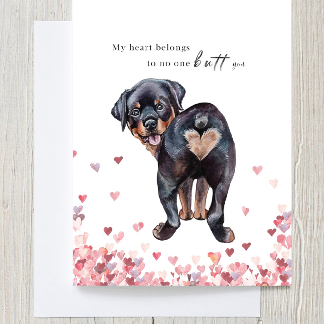 No one butt you Valentine's Day card.