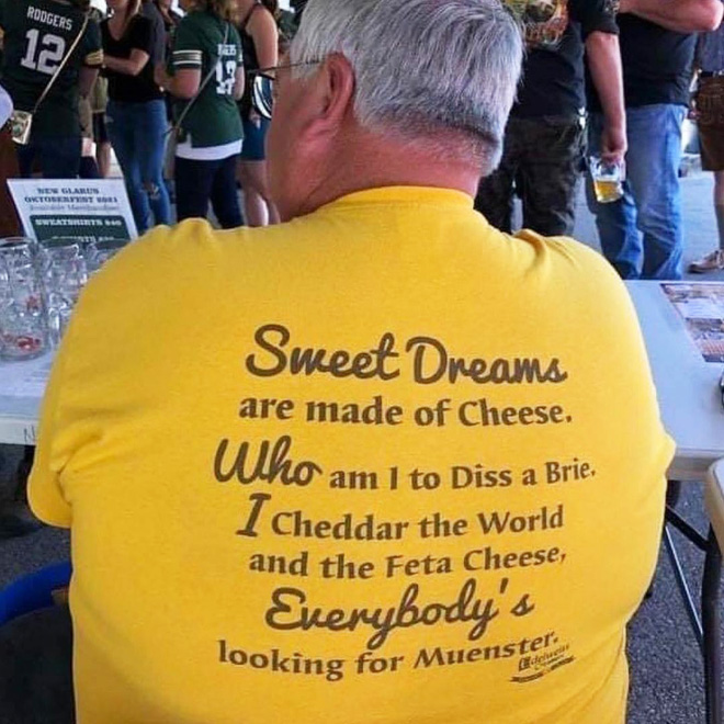 Funny shirt.