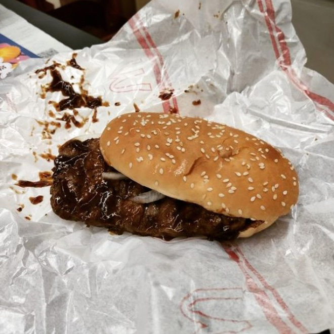 Sad burger.