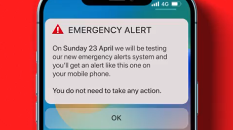 UK to blast ‘loud siren-like’ alert to every phone in country