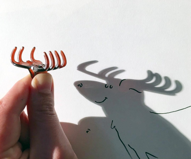 Shadow doodles by Vincent Bal.