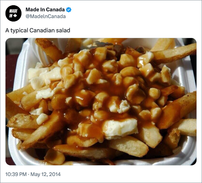 A typical Canadian salad