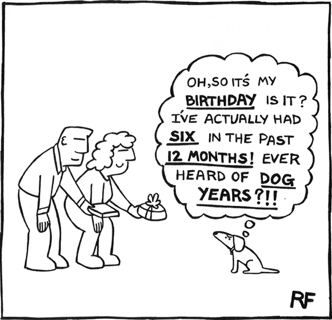 "Off The Leash" series cartoon by Rupert Fawcett.