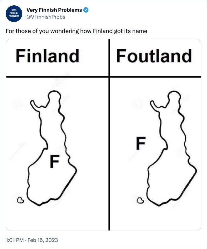 For those of you wondering how Finland got its name