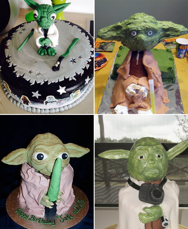 Yoda cake fails.