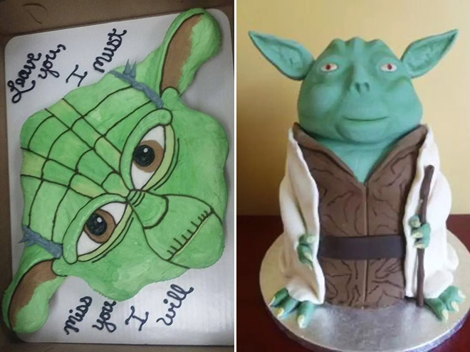 Yoda cake fails.