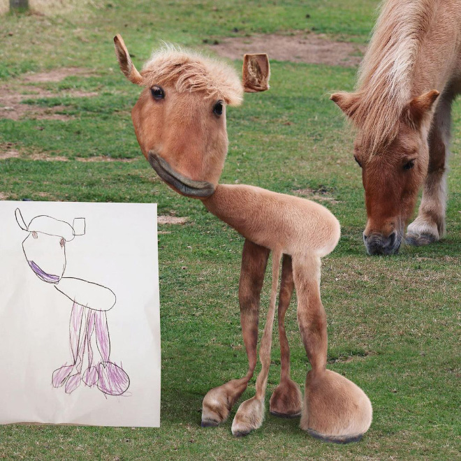 When kids drawings come to life...