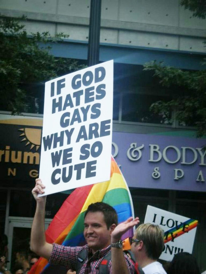 Funny pride sign.
