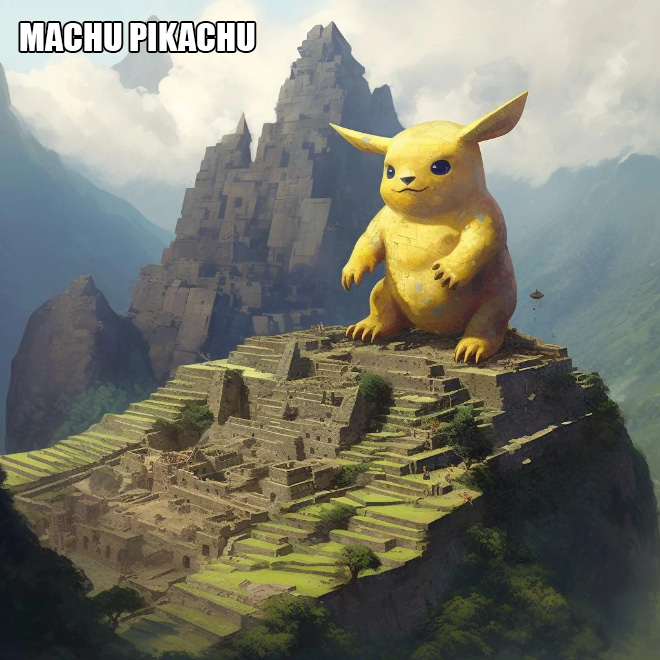 Machu Pikachu.