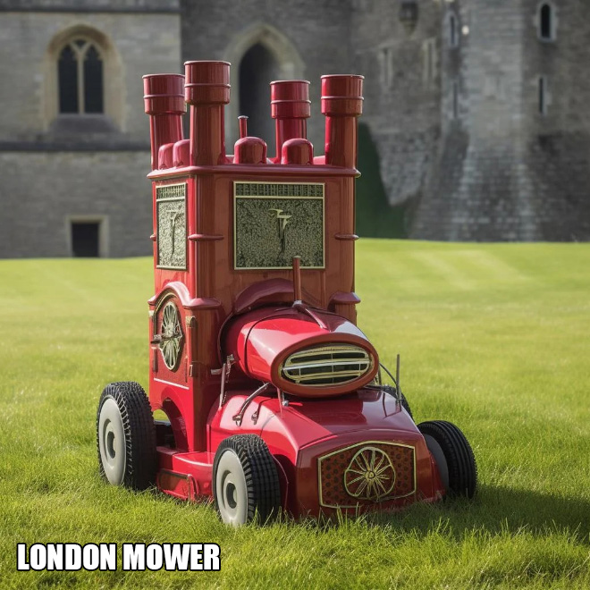 London mower.