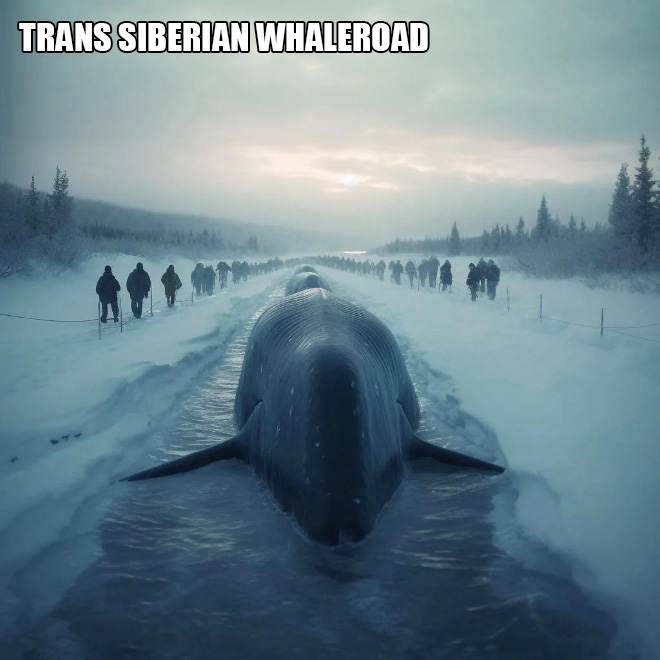 Trans Siberian whaleroad.