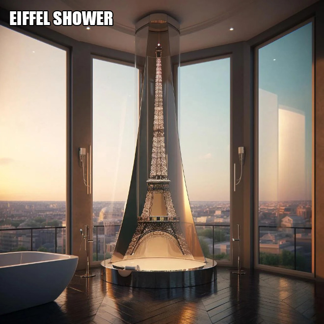 Eiffel shower.