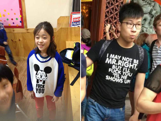 The shirts you see in Asia...