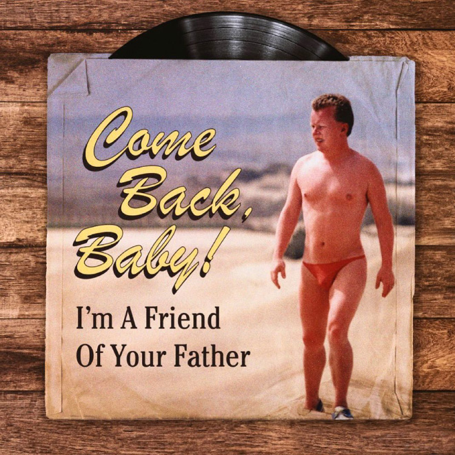 Vintage album cover parody.