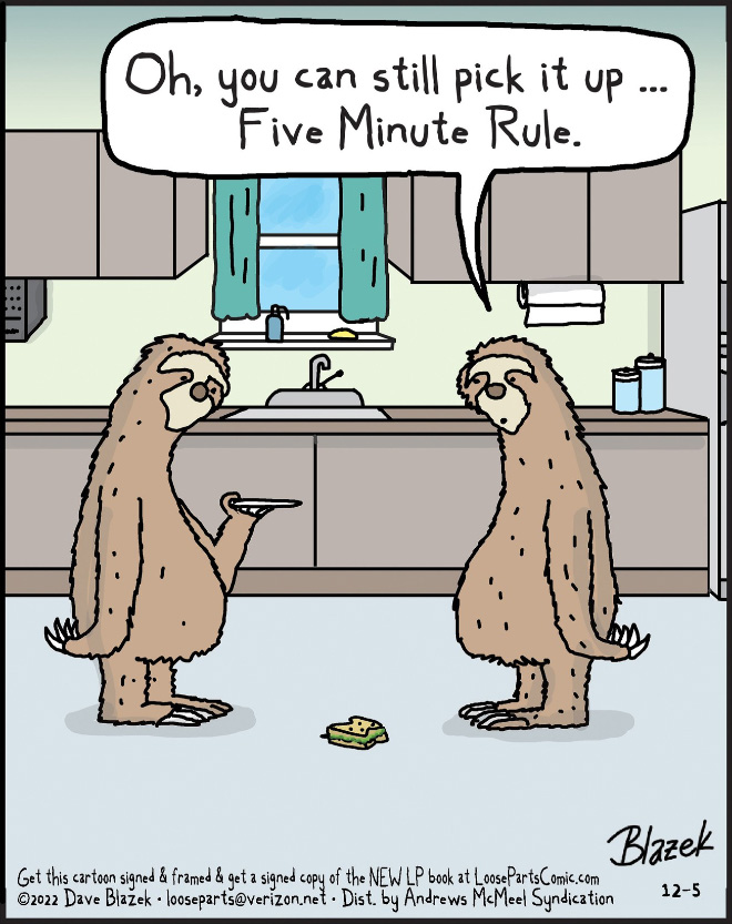 Five minute rule.