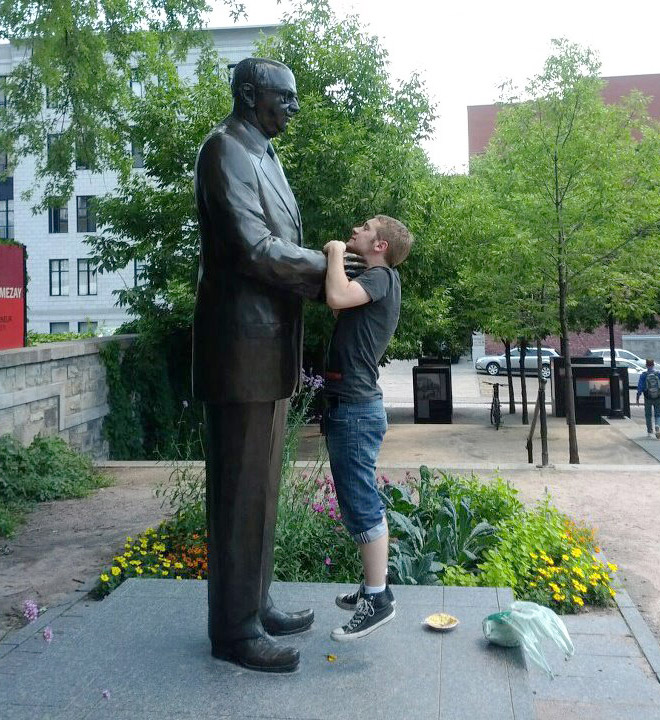 Statues have started to beat up people!