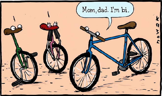 Bi-cycle.