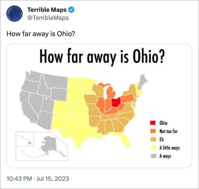 How far away is Ohio?