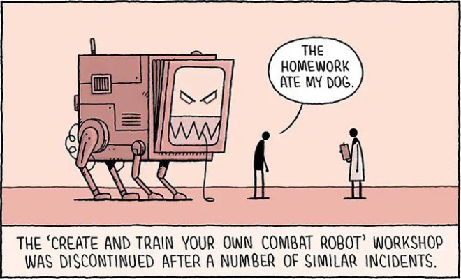 Cartoon by Tom Gauld.