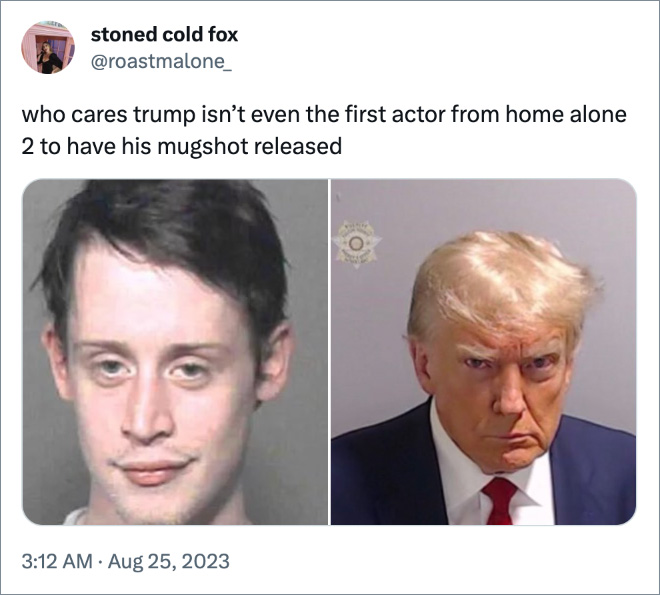 who cares trump isn’t even the first actor from home alone 2 to have his mugshot released