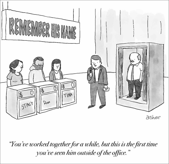 Funny cartoon by Asher Perlman.