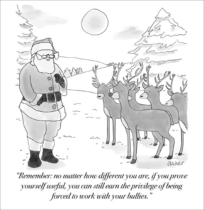 Funny cartoon by Asher Perlman.