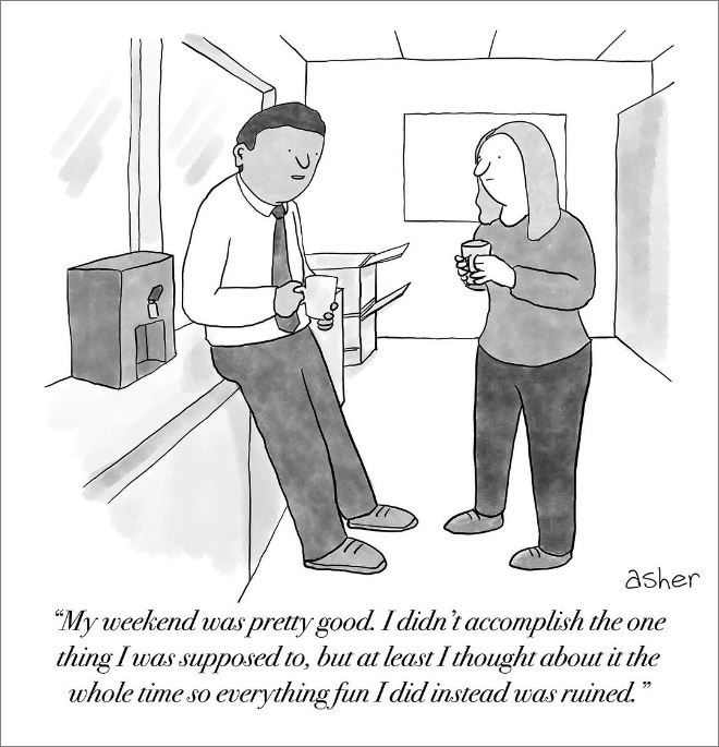 Funny cartoon by Asher Perlman.