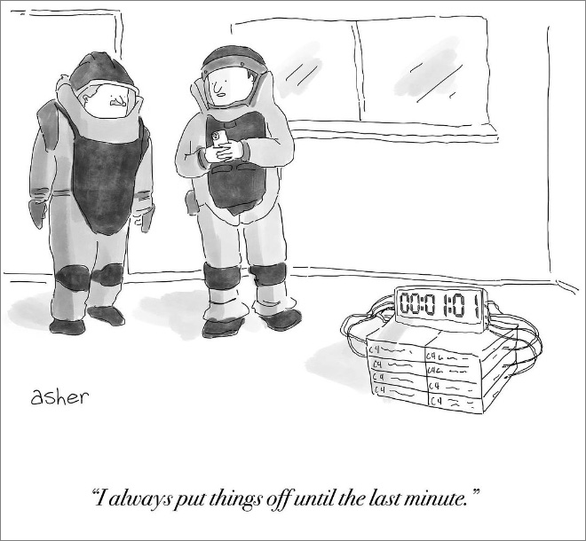 Funny cartoon by Asher Perlman.