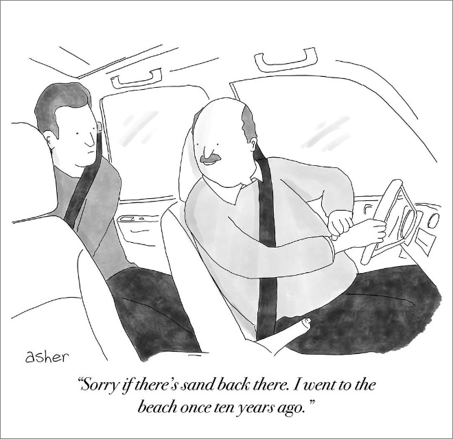 Funny cartoon by Asher Perlman.