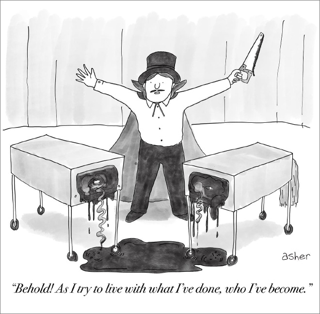 Funny cartoon by Asher Perlman.