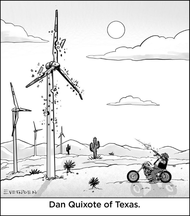 Funny cartoon by Derek Evernden.