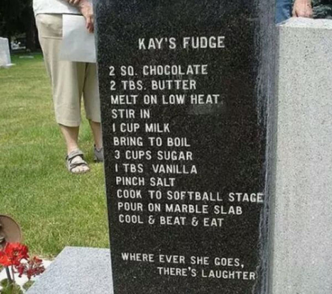 Funny gravestone.