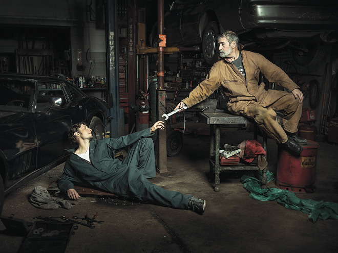 Renaissance auto mechanics by Freddy Fabris.