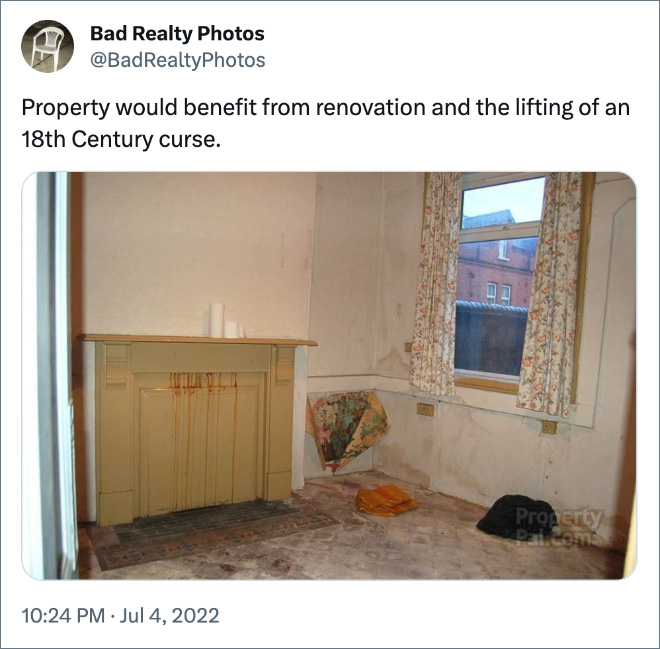 Property would benefit from renovation and the lifting of an 18th Century curse.