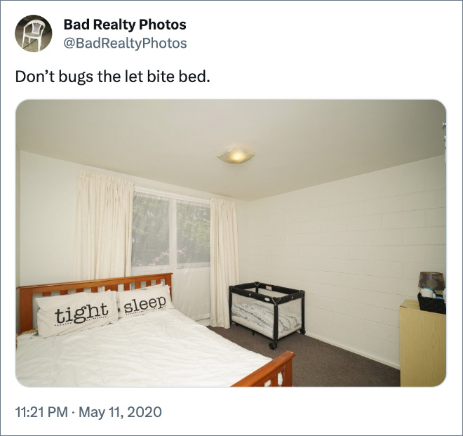 Don’t bugs the let bite bed.