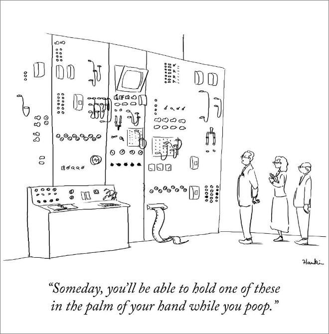 Funny cartoon by Charlie Hankin.