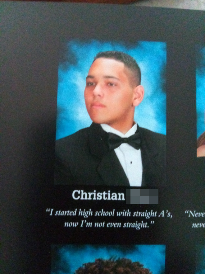 Funny yearbook quotes are the best.