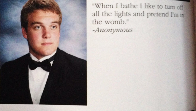 Funny yearbook quotes are the best.