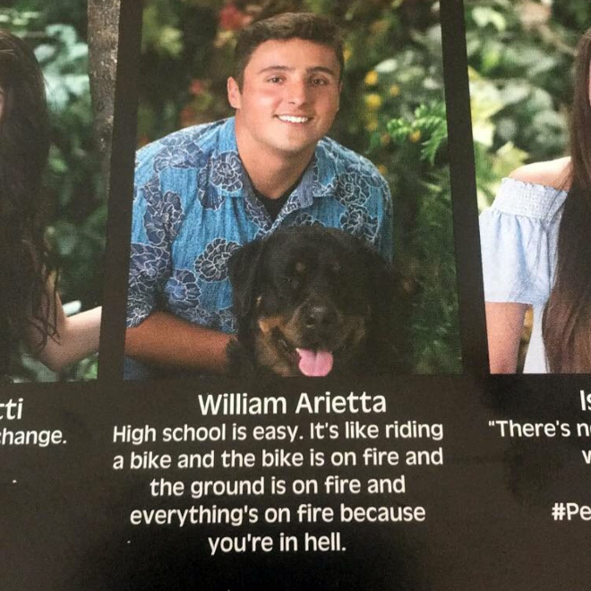 Funny yearbook quotes are the best.