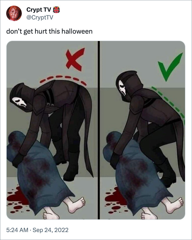 don’t get hurt this halloween