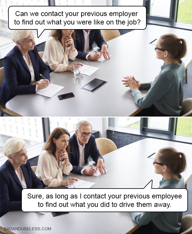 Funny job meme.