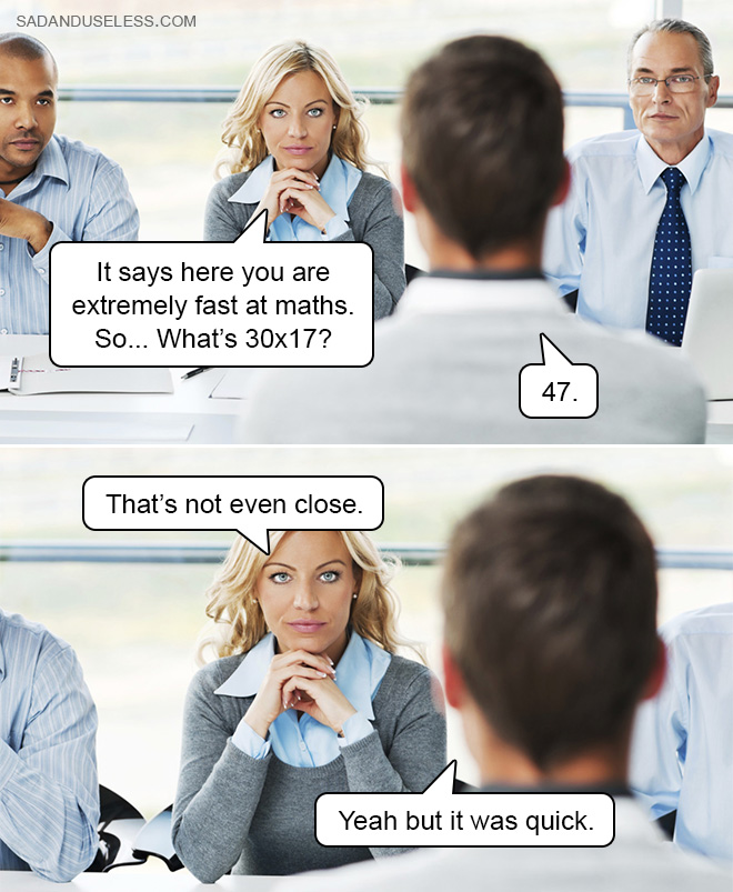 Funny job meme.