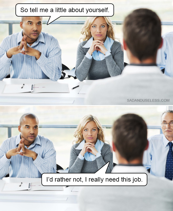 Funny job meme.