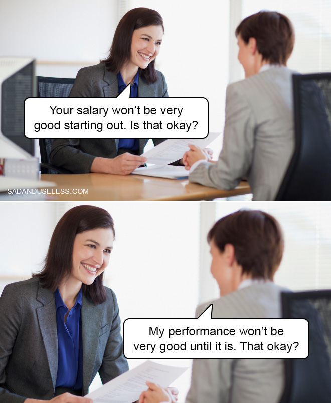 Funny job meme.