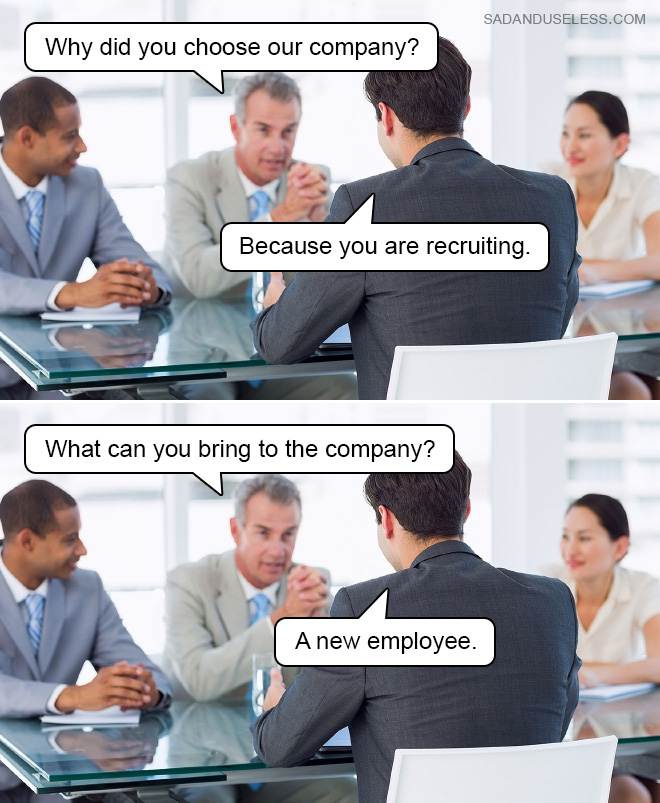 Funny job meme.