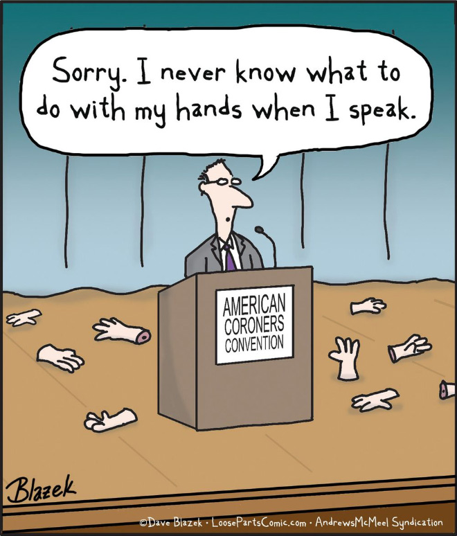 Funny cartoon by Dave Blazek.