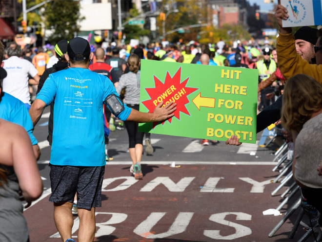 Funny marathon sign.