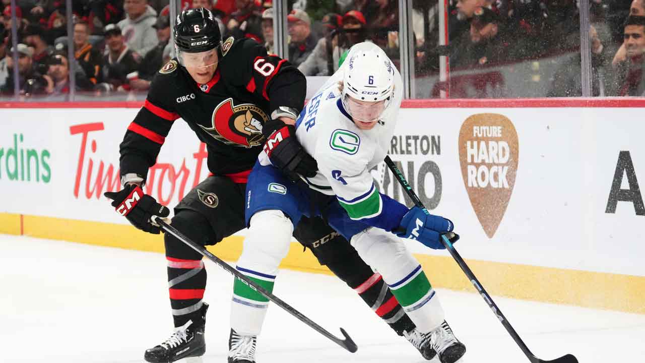 Canucks top Senators to extend winning streak to five games